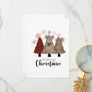 Weihnachtsbaum Frohe Weihnachten Dankeskarte