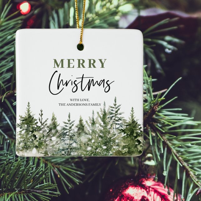 Weihnachtsbaum | Frohe Weihnachten Keramikornament (Von Creator hochgeladen)