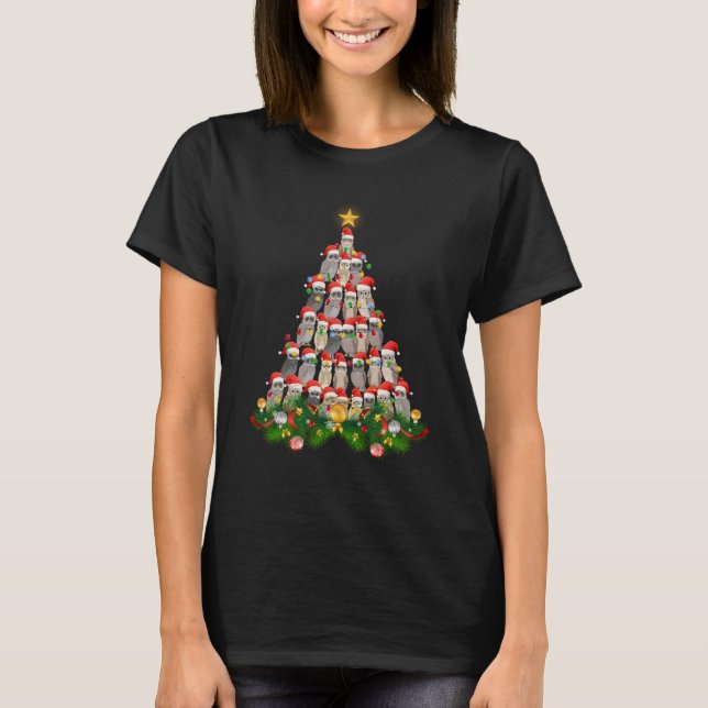 Weihnachtsbaum Frohe Weihnachten T-Shirt (Vorderseite)