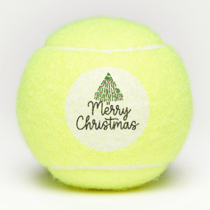 Weihnachtsbaum Frohe Weihnachten Tennisbälle