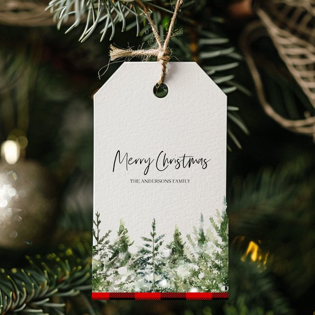 Weihnachtsbaum | Frohe Weihnachts-Geschenketikette Geschenkanhänger (Von Creator hochgeladen)