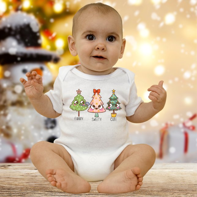 Weihnachtsbaum Funny Baby Bodysuit Baby Strampler (Von Creator hochgeladen)