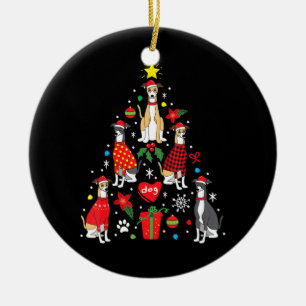 Weihnachtsbaum Funny Dog Mama Vater Keramik Ornament