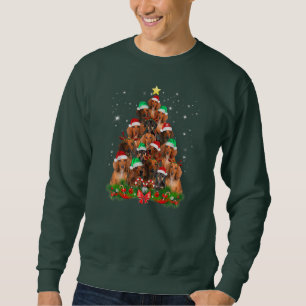 Weihnachtsbaum Funny Pajamas Xmas Dackel  Sweatshirt