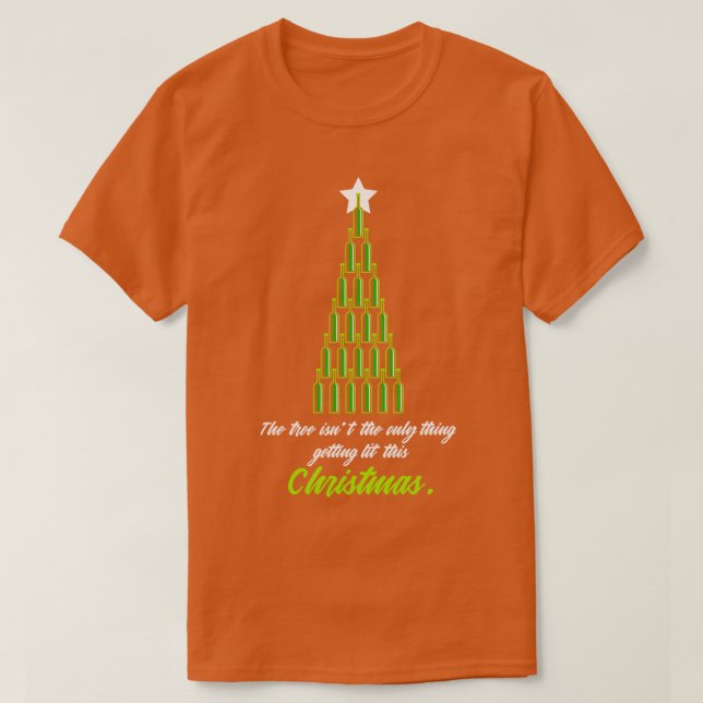 Weihnachtsbaum Funny T-Shirt (Design vorne)