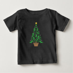 Weihnachtsbaum für Männer Baby T-shirt
