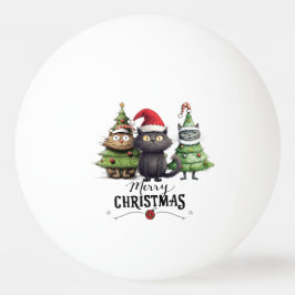 Weihnachtsbaum für Spieler, die Lieben Cat Tischtennisball