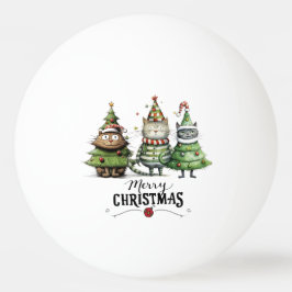 Weihnachtsbaum für Spieler, die Lieben Cat Tischtennisball