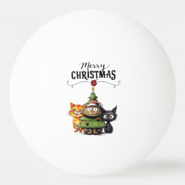 Weihnachtsbaum für Spieler, die Lieben Cat Tischtennisball