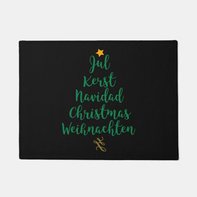 Weihnachtsbaum Fußmatte (Vorderseite)