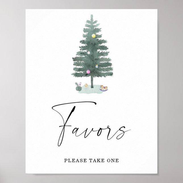 Weihnachtsbaum - Gefallen Poster (Vorne)
