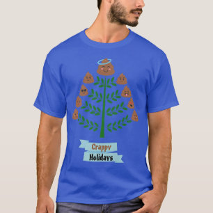 Weihnachtsbaum gekackt glückliche verrückte Feiert T-Shirt