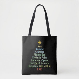 Weihnachtsbaum Geschenk Glaube Christlicher Feiert Tasche