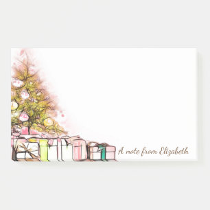 Weihnachtsbaum, Geschenk Post-it Klebezettel