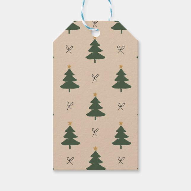 Weihnachtsbaum Geschenkanhänger (Vorderseite)