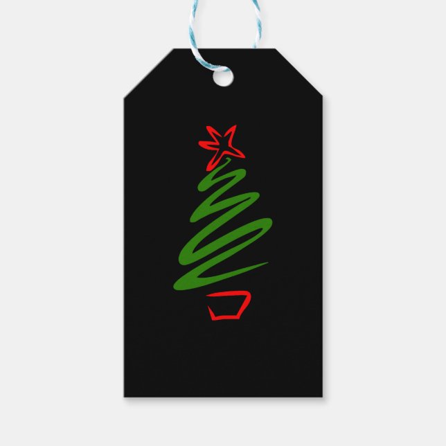 Weihnachtsbaum Geschenkanhänger (Vorderseite)