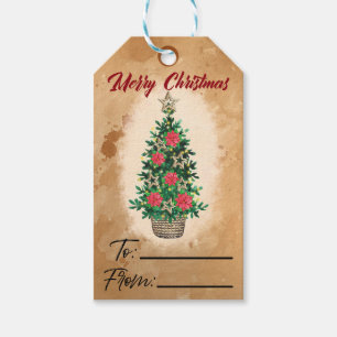 Weihnachtsbaum-Geschenkanhänger für festliche Gesc Geschenkanhänger