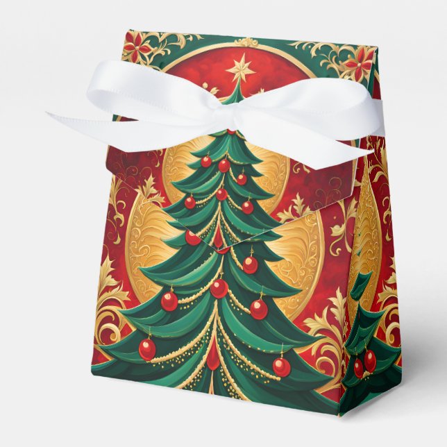 Weihnachtsbaum-Geschenkboxen Geschenkschachtel (Vorderseite)