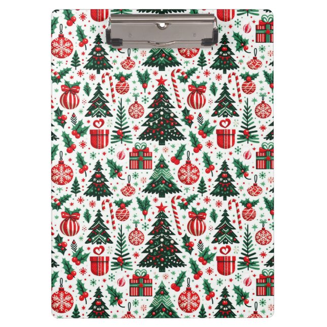 Weihnachtsbaum, Geschenke, Zuckerrohr Klemmbrett (Vorderseite)