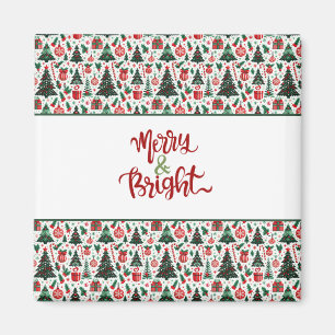 Weihnachtsbaum, Geschenke, Zuckerrohr Magnet