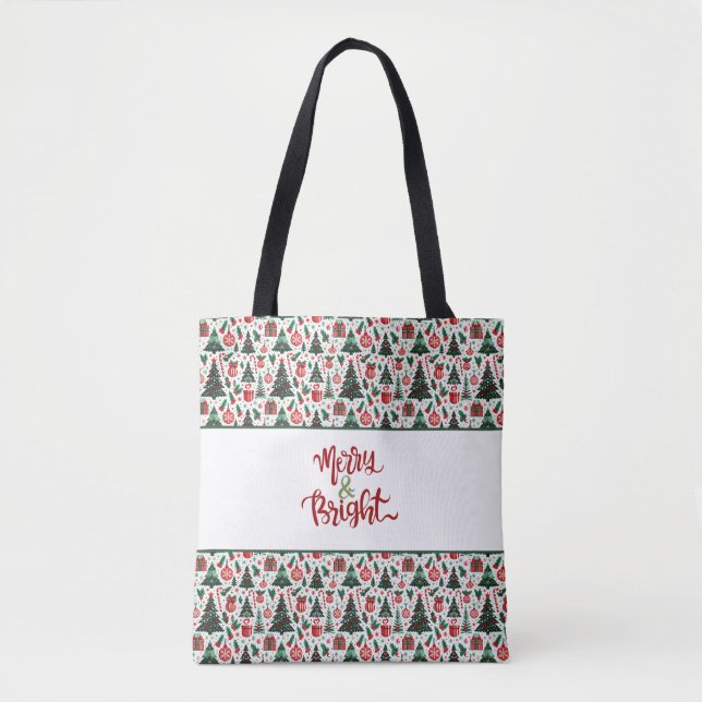 Weihnachtsbaum, Geschenke, Zuckerrohr Tasche (Vorderseite)
