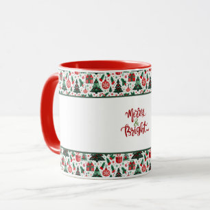 Weihnachtsbaum, Geschenke, Zuckerrohr Tasse