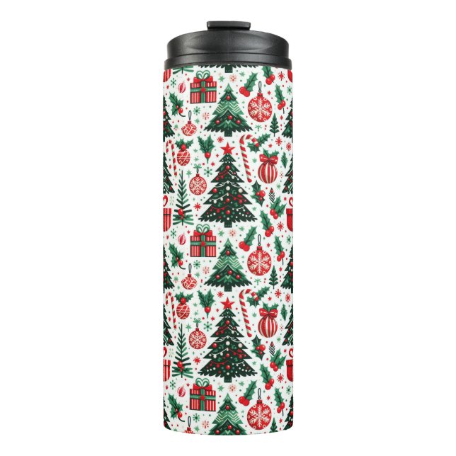 Weihnachtsbaum, Geschenke, Zuckerrohr Thermosbecher (Vorderseite)