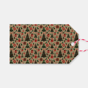 Weihnachtsbaum, Geschenke, Zuckerstange Geschenkanhänger