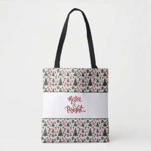 Weihnachtsbaum, Geschenke, Zuckerstange Tasche