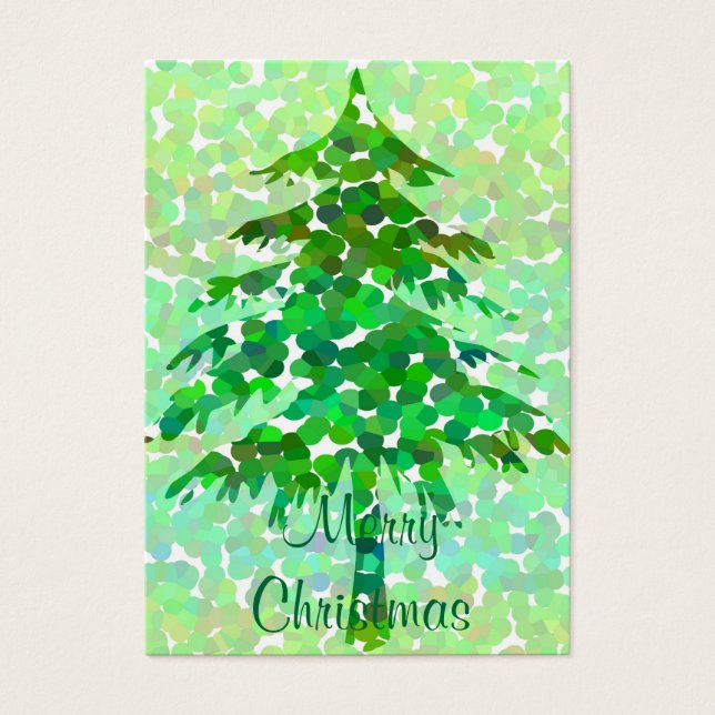 Weihnachtsbaum - Geschenkkarte (Vorderseite)