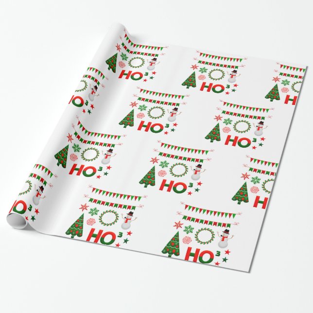 Weihnachtsbaum Geschenkpapier (Ungerollt)
