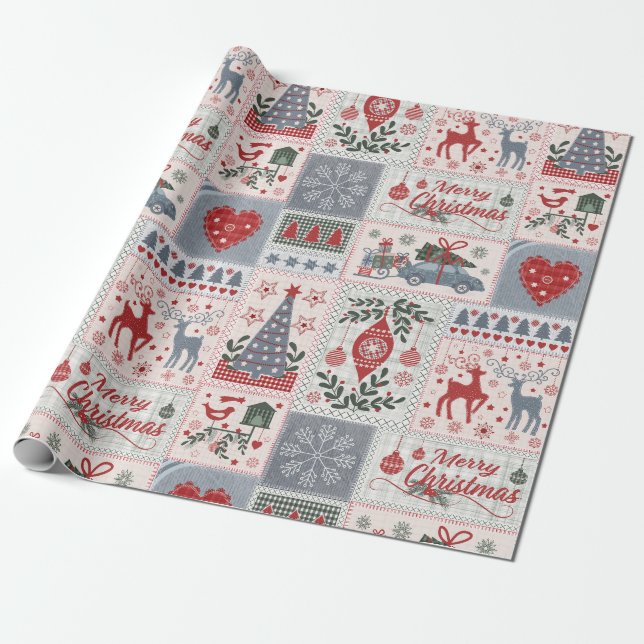 Weihnachtsbaum Geschenkpapier (Ungerollt)