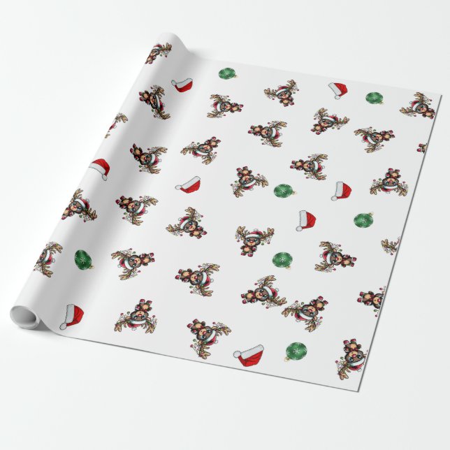 Weihnachtsbaum Geschenkpapier (Ungerollt)