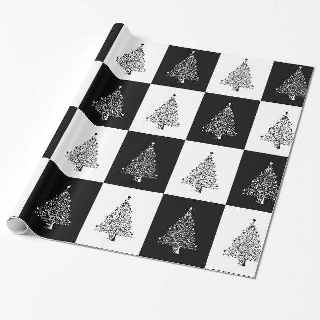 Weihnachtsbaum Geschenkpapier (Ungerollt)