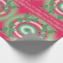 Weihnachtsbaum-Geschenkpapier