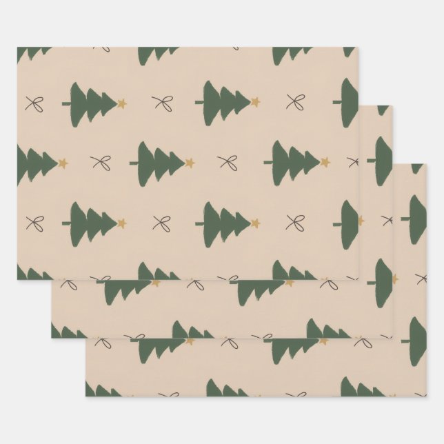 Weihnachtsbaum Geschenkpapier Set (Set)