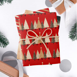 Weihnachtsbaum Geschenkpapier Set
