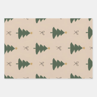 Weihnachtsbaum Geschenkpapier Set