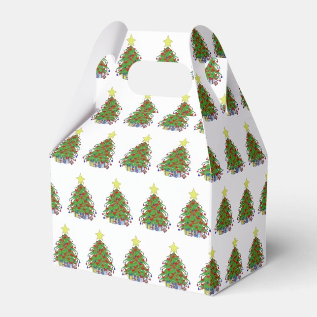 Weihnachtsbaum Geschenkschachtel (Vorderseite)
