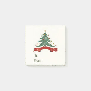 Weihnachtsbaum-Geschenktasten Post-it Klebezettel