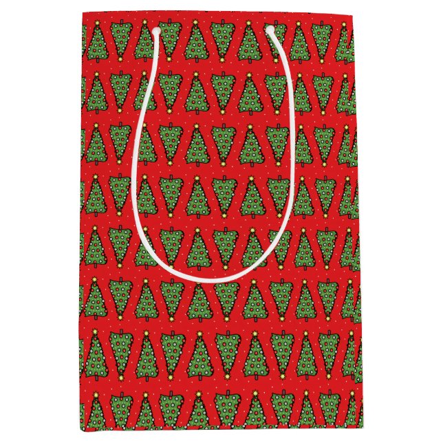 Weihnachtsbaum-Geschenktüte Mittlere Geschenktüte (Vorderseite)