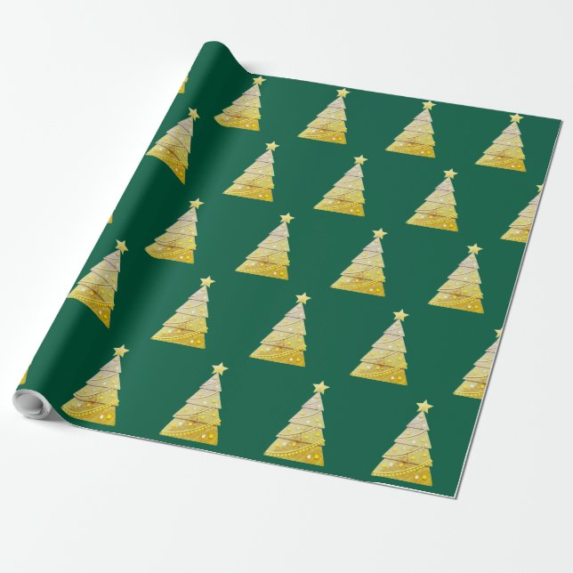 Weihnachtsbaum-Geschenkverpackung Geschenkpapier (Ungerollt)