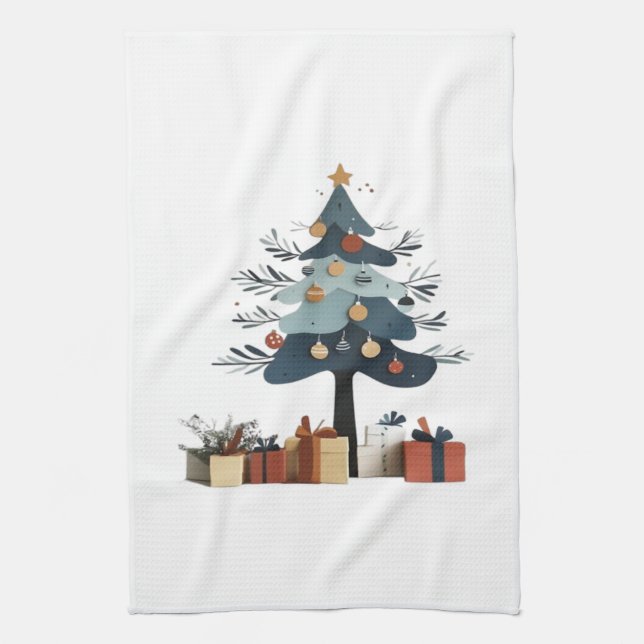 Weihnachtsbaum Geschirrtuch (Vertikal)