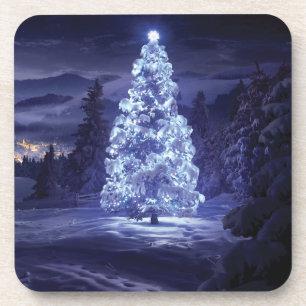 Weihnachtsbaum Getränkeuntersetzer
