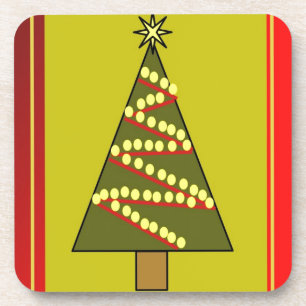 Weihnachtsbaum Getränkeuntersetzer