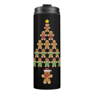 Weihnachtsbaum Gingerbrot Cookies Weihnachtskekse Thermosbecher