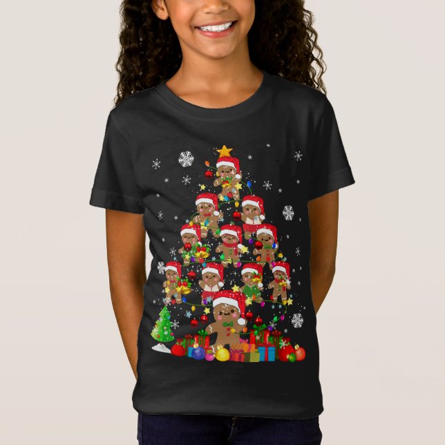 Weihnachtsbaum Gingerbrot Weihnachtsweihnachtsweih T-Shirt (Vorderseite)