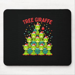 Weihnachtsbaum Giraffe Holiday Giraffen Sant Mousepad