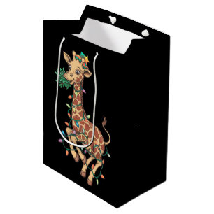 Weihnachtsbaum Giraffe Lover Geschenk Liebe Mittlere Geschenktüte