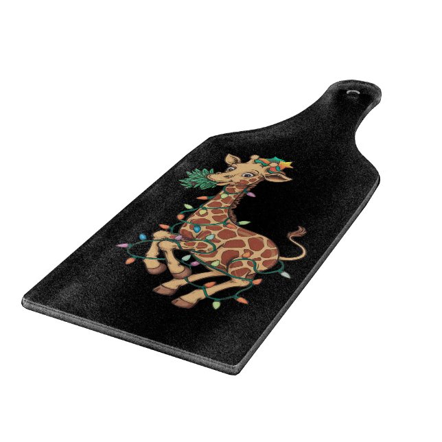 Weihnachtsbaum Giraffe Lover Geschenk Liebe Schneidebrett (Ecke)